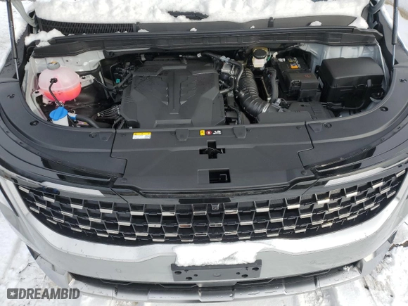 2025 Kia Carnival SX with VIN KNDNE5K33S6504361, listed as a Copart auction lot 42285335 with 34 mi miles and Salvage Title. Bid and sale history available at carsss.com. Image 12.