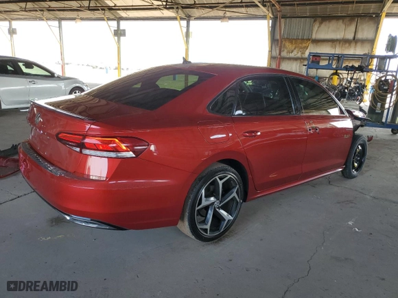 2020 Volkswagen Passat 2.0T R-Line with VIN 1VWMA7A30LC022760, listed as a Copart auction lot 47066215 with 292,158 mi miles and Salvage Title. Bid and sale history available at carsss.com. Image 3.
