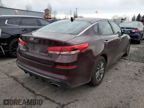 2020 Kia Optima SE with VIN 5XXGT4L37LG422160, listed as a Copart auction lot 85797884 with 10,280 mi miles and Salvage title. Bid and sale history available at DreamBid. Image 3.