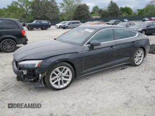 2023 Audi A5 Sportback S line Premium Plus with VIN WAUFACF56PA040015, listed as a Copart auction lot 53642035 with 23,669 mi miles and Salvage Title. Bid and sale history available at carsss.com. Image 1.