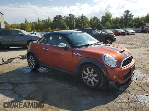 2013 MINI Coupe S with VIN WMWSX3C58DT466788, listed as a Copart auction lot 75541314 with 101,890 mi miles and Salvage Title. Bid and sale history available at DreamBid. Image 4.