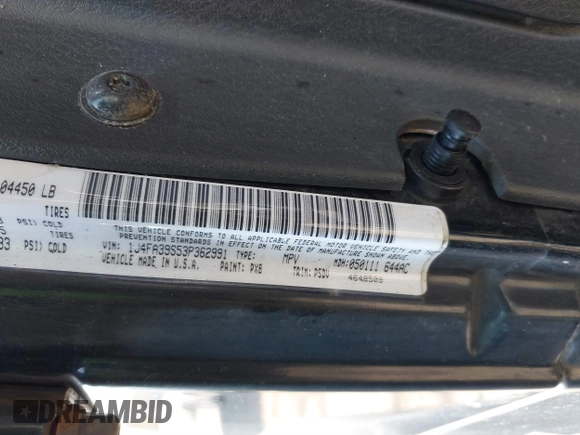 2003 Jeep Wrangler X with VIN 1J4FA39S53P362991, listed as a IAAI auction lot 41607212 with 240,556 mi miles. Bid and sale history available at carsss.com. Image 9.