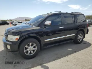 2005 Infiniti QX56 z VIN 5N3AA08C65N800718, wystawiony jako Copart lot #54229265 z przebiegiem 222 803 mil mil oraz Szkoda całkowita • Salvage title. Historia ofert i sprzedaży dostępna na DreamBid. Obrazek 1.