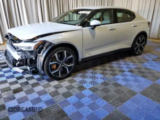2023 Polestar 2 Performance with VIN YSMET3KA1PL133514, listed as a Copart auction lot 43988345 with 43,670 mi miles and Clean Title. Bid and sale history available at carsss.com. Image 1.