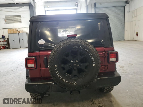 2021 Jeep Wrangler Unlimited Willys with VIN 1C4HJXDGXMW621782, listed as a Copart auction lot 49469275 with 60,388 mi miles and Clean title. Bid and sale history available at DreamBid. Image 6.