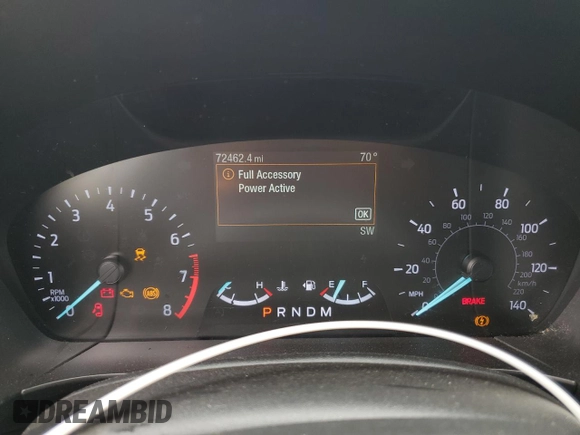 2020 Ford Escape SEL с VIN 1FMCU9H97LUA39301, выставлен на аукционе Copart как лот 60914055 с пробегом 72 462 миль миль и Чистый • Clean title. История ставок и продаж доступна на DreamBid. Изображение 9.
