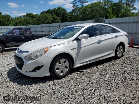 2012 Hyundai Sonata Hybrid z VIN KMHEC4A43CA059186, wystawiony jako Copart lot #55575405 z przebiegiem 217 801 mil mil oraz Szkoda całkowita • Salvage title. Historia ofert i sprzedaży dostępna na DreamBid. Obrazek 1.