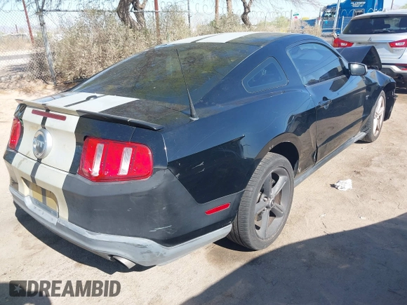 2010 Ford Mustang GT with VIN 1ZVBP8CH4A5151929, listed as a IAAI auction lot 42004668 with 219,043 mi miles. Bid and sale history available at carsss.com. Image 4.