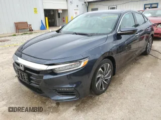 2019 Honda Insight Touring with VIN 19XZE4F91KE013243, listed as a Copart auction lot 52947255 with 25,236 mi miles and Salvage Title. Bid and sale history available at carsss.com. Image 1.