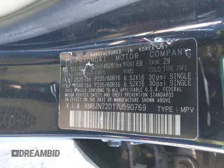 2007 Hyundai Tucson SE with VIN KM8JN72D17U590769, listed as a IAAI auction lot 41003503 with 143,462 mi miles and . Bid and sale history available at DreamBid. Image 9.