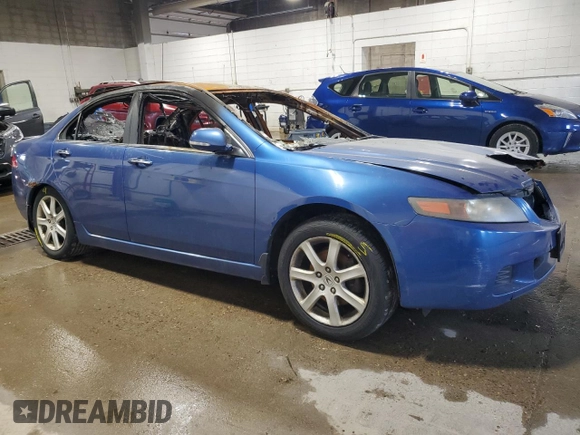 2005 Acura TSX with VIN JH4CL96865C032980, listed as a Copart auction lot 61870505 with Not provided miles and Salvage title. Bid and sale history available at DreamBid. Image 4.
