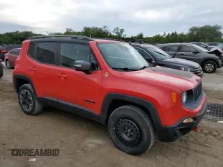 2015 Jeep Renegade Trailhawk z VIN ZACCJBCT4FPC44359, wystawiony jako Copart lot #59041645 z przebiegiem 141 318 mil mil oraz Nie do naprawy • Non repairable. Historia ofert i sprzedaży dostępna na DreamBid. Obrazek 4.