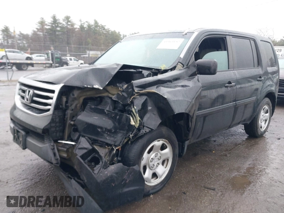 2012 Honda Pilot LX with VIN 5FNYF4H27CB038765, listed as a IAAI auction lot 41963157 with 209,965 mi miles and . Bid and sale history available at carsss.com. Image 2.