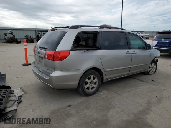 2009 Toyota Sienna XLE with VIN 5TDZK22C29S266893, listed as a Copart auction lot 50829555 with Not provided miles and Salvage title. Bid and sale history available at DreamBid. Image 3.