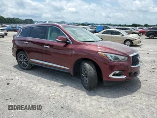 2020 Infiniti QX60 Luxe with VIN 5N1DL0MM5LC501051, listed as a Copart auction lot 61368415 with 91,558 mi miles and Salvage title. Bid and sale history available at DreamBid. Image 4.