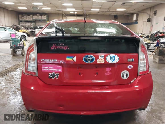 2012 Toyota Prius One with VIN JTDKN3DU7C0335138, listed as a IAAI auction lot 41569811 with 191,288 mi miles. Bid and sale history available at carsss.com. Image 17.