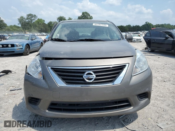2012 Nissan Versa SV with VIN 3N1CN7AP2CL800957, listed as a Copart auction lot 62297745 with 60,667 mi miles and Clean title. Bid and sale history available at DreamBid. Image 5.