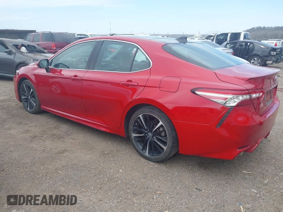 2019 Toyota Camry XSE with VIN 4T1B61HK7KU259014, listed as a IAAI auction lot 41771388 with 76,589 mi miles. Bid and sale history available at carsss.com. Image 3.