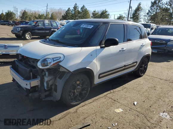 2017 FIAT 500L Trekking z VIN ZFBCFADH5HZ040117, wystawiony jako Copart lot #82126574 z przebiegiem 80 025 mil mil oraz Szkody całkowita. Historia ofert i sprzedaży dostępna na DreamBid. Obrazek 1.