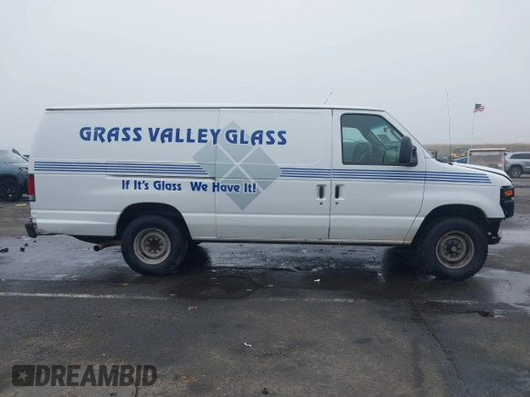 2008 Ford Econoline Cargo Commercial with VIN 1FTNS24L38DA02653, listed as a IAAI auction lot 41118303 with 185,433 mi miles and . Bid and sale history available at DreamBid. Image 13.