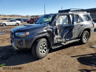 2021 Toyota 4Runner TRD Off Road with VIN JTEPU5JR6M5932429, listed as a Copart auction lot 42407175 with 0 mi miles and Salvage Title. Bid and sale history available at carsss.com. Image 1.