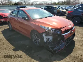 2024 Kia Forte GT-Line with VIN 3KPF54AD1RE734977, listed as a Copart auction lot 52178585 with 12,196 mi miles and Salvage Title. Bid and sale history available at carsss.com. Image 4.