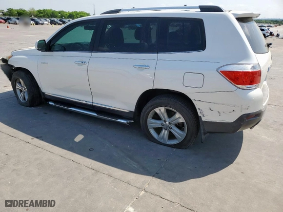 2013 Toyota Highlander Limited with VIN 5TDYK3EH2DS095659, listed as a Copart auction lot 52551495 with 127,073 mi miles and Salvage Title. Bid and sale history available at carsss.com. Image 2.