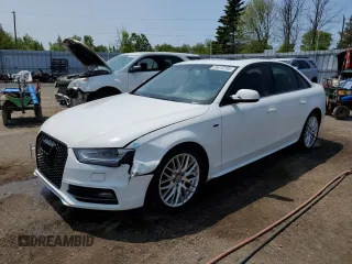 2015 Audi A4 Komfort z VIN WAUBFCFL0FN034054, wystawiony jako Copart lot #59015795 z przebiegiem 141 557 mil mil oraz Czysty tytuł • Clean title. Historia ofert i sprzedaży dostępna na DreamBid. Obrazek 1.