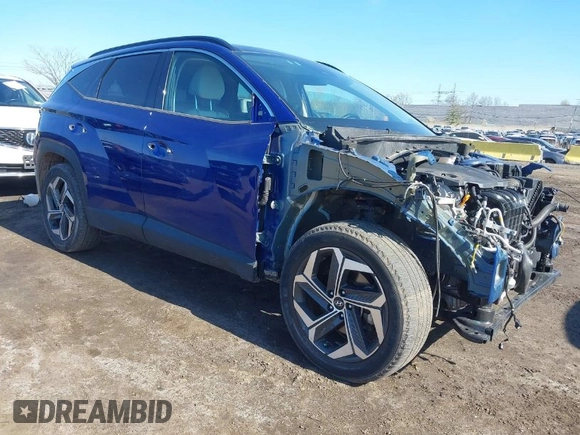 2022 Hyundai Tucson Limited with VIN 5NMJECAE9NH014293, listed as a IAAI auction lot 42042798 with 26,024 mi miles. Bid and sale history available at carsss.com. Image 1.