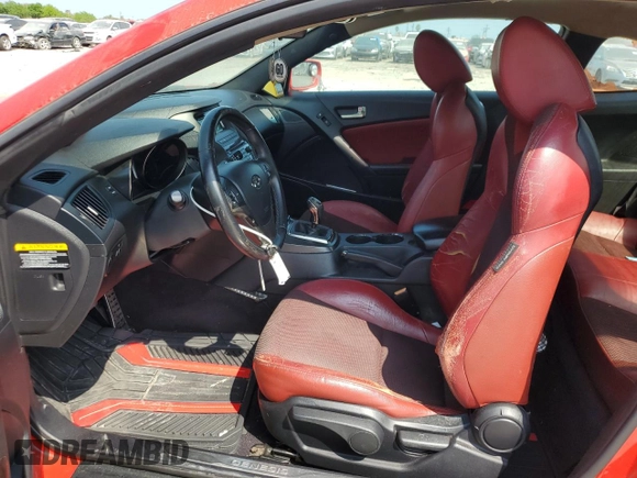 2013 Hyundai Genesis Coupe R-Spec z VIN KMHHU6KJ9DU111818, wystawiony jako Copart lot #50524205 z przebiegiem 113 465 mil mil oraz Czysty tytuł • Clean title. Historia ofert i sprzedaży dostępna na DreamBid. Obrazek 7.