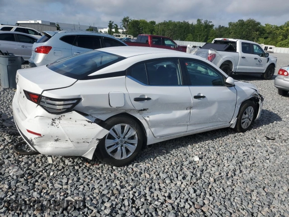 2024 Nissan Sentra S with VIN 3N1AB8BV8RY315267, listed as a Copart auction lot 51389845 with 21,241 mi miles and Non Repairable. Bid and sale history available at carsss.com. Image 3.