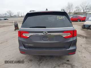 2018 Honda Odyssey EX-L with VIN 5FNRL6H72JB076597, listed as a IAAI auction lot 41838664 with 154,647 mi miles and . Bid and sale history available at DreamBid. Image 16.