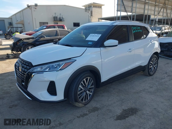 2024 Nissan Kicks SV with VIN 3N1CP5CV5RL567806, listed as a IAAI auction lot 41407515 with 1,602 mi miles and . Bid and sale history available at carsss.com. Image 18.