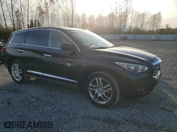 2013 Infiniti JX35 with VIN 5N1AL0MM5DC332377, listed as a Copart auction lot 77872604 with 85,979 mi miles and Clean Title. Bid and sale history available at carsss.com. Image 4.