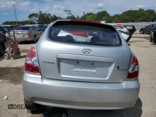 2007 Hyundai Accent GS with VIN KMHCM36C57U003947, listed as a Copart auction lot 66465253 with 0 mi miles and Salvage Title. Bid and sale history available at carsss.com. Image 6.