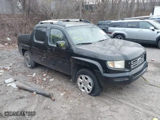 2007 Honda Ridgeline RTL w/Leather with VIN 2HJYK16527H510681, listed as a IAAI auction lot 40920924 with 1 mi miles. Bid and sale history available at carsss.com. Image 1.