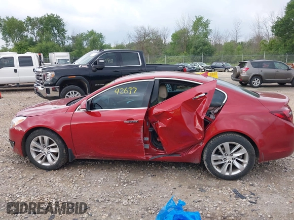 2014 Buick Regal Premium I with VIN 2G4GN5EX0E9171875, listed as a IAAI auction lot 42642637 with 129,479 mi miles and . Bid and sale history available at DreamBid. Image 15.