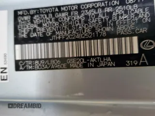2011 Lexus IS 250 C с VIN JTHFF2C24B2521178, выставлен на аукционе Copart как лот 49988795 с пробегом Не указан миль и Списание • Salvage title. История ставок и продаж доступна на DreamBid. Изображение 13.