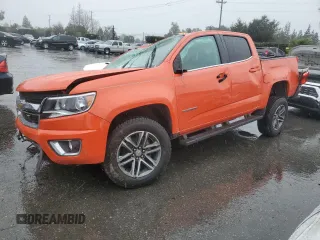 2020 Chevrolet Colorado 2WD LT with VIN 1GCGSCEN5L1160405, listed as a Copart auction lot 43967005 with 77,500 mi miles and Non Repairable. Bid and sale history available at carsss.com. Image 1.