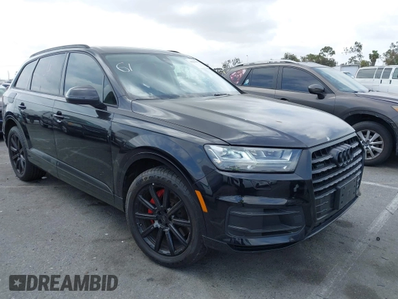 2018 Audi Q7 Premium Plus with VIN WA1LHAF71JD021489, listed as a IAAI auction lot 42233192 with 103,896 mi miles and . Bid and sale history available at DreamBid. Image 1.