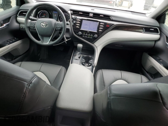 2020 Toyota Camry LE with VIN 4T1C11AK4LU970264, listed as a Copart auction lot 55728075 with 16,619 mi miles and Salvage Title. Bid and sale history available at DreamBid. Image 8.