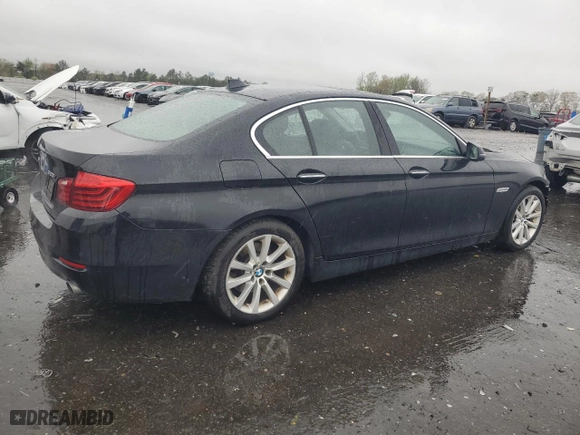 2016 BMW 5 Series 535i xDrive with VIN WBA5B3C53GG253675, listed as a Copart auction lot 52315735 with 154,156 mi miles and Salvage Title. Bid and sale history available at carsss.com. Image 3.