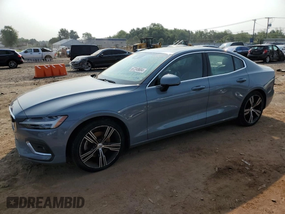 2022 Volvo S60 Plus Dark Theme with VIN 7JRL12TL0NG161427, listed as a Copart auction lot 67249684 with 0 mi miles and Salvage Title. Bid and sale history available at carsss.com. Image 1.