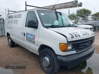 2006 Ford Econoline Cargo with VIN 1FTNE24W06HA85238, listed as a IAAI auction lot 42467634 with 255,399 mi miles and . Bid and sale history available at DreamBid. Image 1.