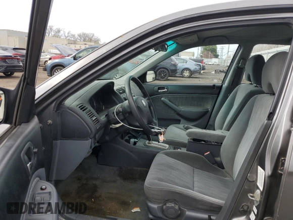 2004 Honda Civic LX with VIN 2HGES16504H621170, listed as a Copart auction lot 52159735 with 147,849 mi miles and Salvage Title. Bid and sale history available at carsss.com. Image 7.