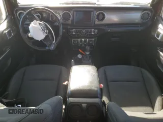2021 Jeep Wrangler Unlimited Willys with VIN 1C4HJXDG4MW734322, listed as a Copart auction lot 50155775 with 45,963 mi miles and Salvage title. Bid and sale history available at DreamBid. Image 8.