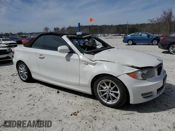 2010 BMW 1 Series 128i with VIN WBAUN1C5XAVH81789, listed as a Copart auction lot 49798465 with 128,859 mi miles and Clean title. Bid and sale history available at DreamBid. Image 4.