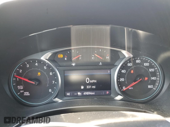 2023 Chevrolet Equinox RS with VIN 3GNAXMEG2PS130336, listed as a Copart auction lot 61214095 with 49,894 mi miles and Salvage title. Bid and sale history available at DreamBid. Image 9.