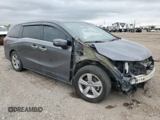 2020 Honda Odyssey EX-L with VIN 5FNRL6H77LB053111, listed as a Copart auction lot 46974065 with 71,246 mi miles and Salvage Title. Bid and sale history available at carsss.com. Image 4.