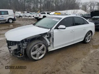 2016 Audi S4 Premium Plus with VIN WAUBGAFL8GA008585, listed as a Copart auction lot 46498735 with 95,676 mi miles and Salvage Title. Bid and sale history available at carsss.com. Image 1.